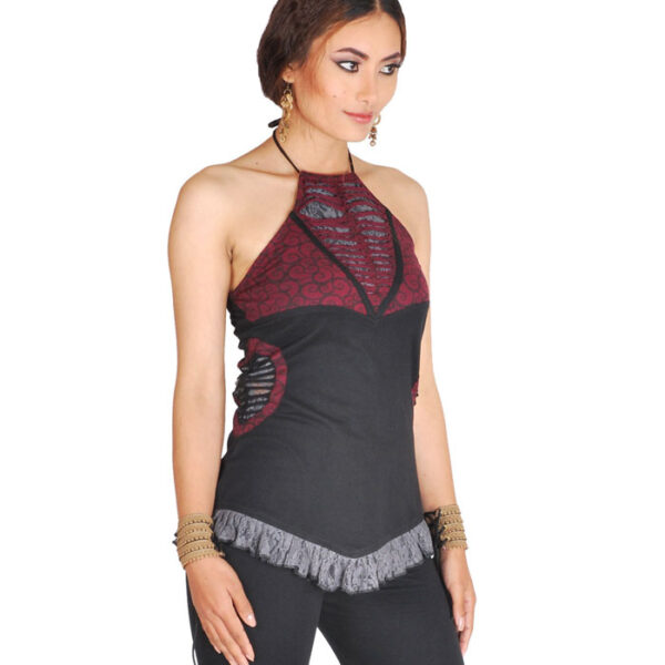 Unique design hippie retro ladies top