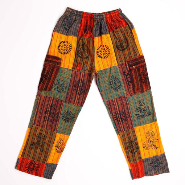 Fairtrade Hippie Multicolor Hippie Patchwork Pant