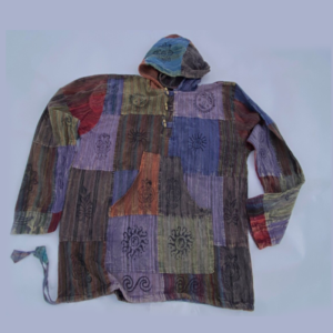 Mucitoclor hippie patchwork cotton hoodie