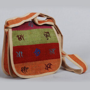 Colorful hippie Japanese cotton side bag