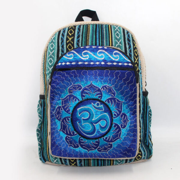 Gheri Style Hippie Digital Om Print Hemp Bag