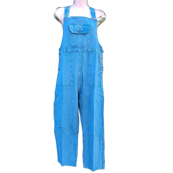 Made in Nepal Blue Hippie Harem Dungaree