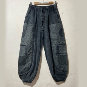 Dark tone funky handmade cotton trouser