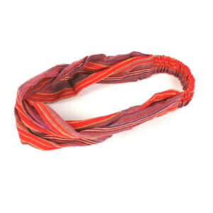 Bandana Red Stripe Cotton Headband