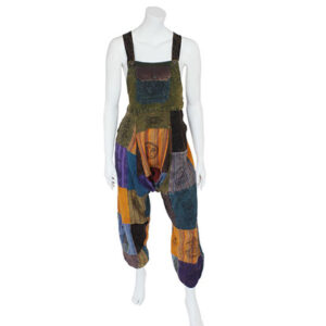 Unisex Harem Hippie Patched Jump Suit