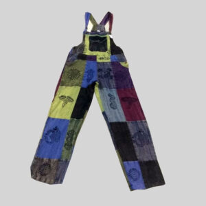 Harem Overalls Colorful Patchwork Dungaree