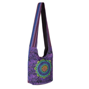 Purple Tone Sustainable Boho Gheri Cotton Bag
