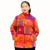 Easy Zipped Jazzy Patchwork Winter Jacket