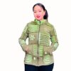 Light Green Mix Funky Women Hoodie