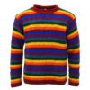 Different Color Mixed Woolen Sweater