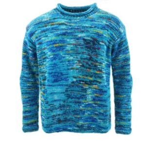 Bluish Mix Handmade Woolen Jumper