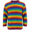 Ethnic Handmade Rainbow Wool Sweater