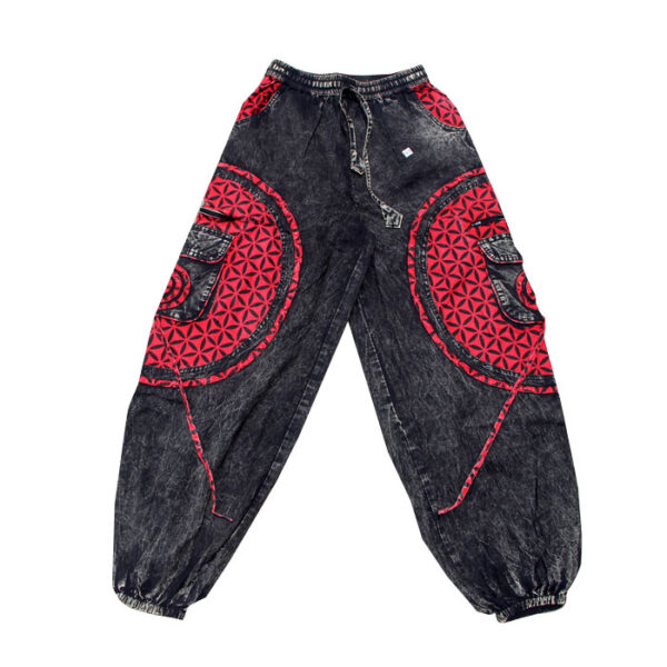 Colorful Hippie Casual Street Cotton Trouser