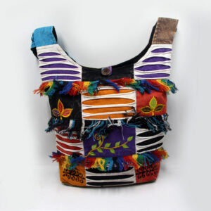 Hand Embroidered Funky Razor Cut Side Bag