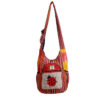Boho Red Gheri Mix Insect Print Shoulder Bag