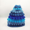 Bluish Tone Tie Dye Wool Knitted Beanie