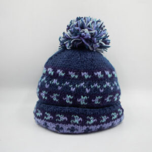 Hand Knitted Fleece Lined Bubble Beanie