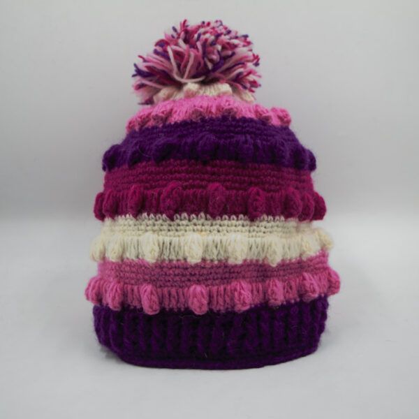 Different Color Mixed Bubble Wool Beanie
