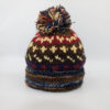Warm Fleece Lined Wool Hat with Pom Pom