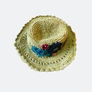 Organic Hemp Hand Knit Sun Hat