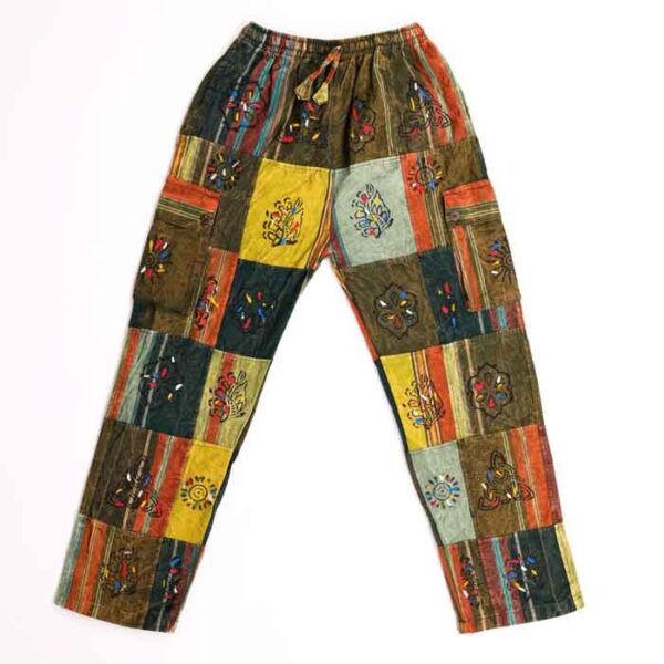 Made in Nepal Patchwork Hippie Harem Trouser
