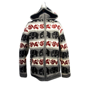 Vintage Artistic Animal Printed Wool Jacket