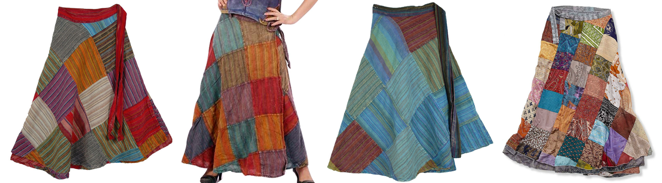 Wide Leg Women Patchwork Wrappers