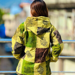 Hippie Witner Patchwork Cotton jacket Fleece Lined