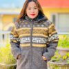 Hand Knitted Himalayan Wool Fleece Linked Jacket