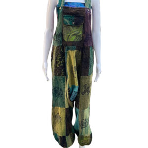 Patchwork Overalls Made in Nepal