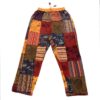 Patchwork Hippie Cotton Trouser with Stone Wash and Block Print
