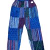 Patchwork Hippie Cotton Trouser with Stone Wash and Print