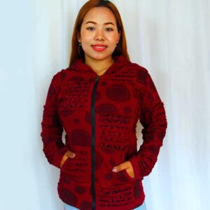 100% cotton jacket with hood