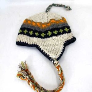 Hand Knit Sherpa Wool Beanie