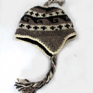 Striped Earflap Woolen Sherpa Beanie