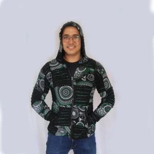 100% cotton jacket with hood