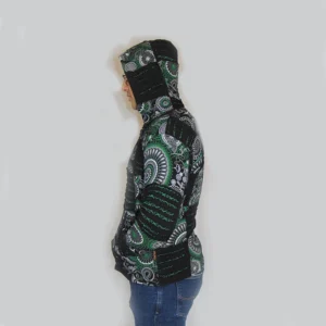 100% cotton jacket with hood