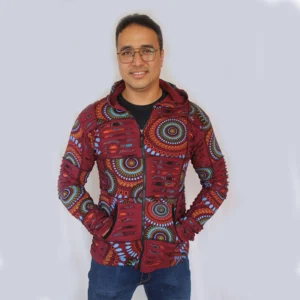 100% cotton jacket with hood