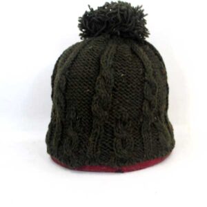 Handloomed Pom Pom Wool Beanie
