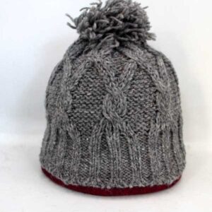 Chunky Knit Wool Bubble Beanie