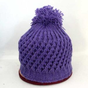 Slouchy Pom Pom Wool Beanie