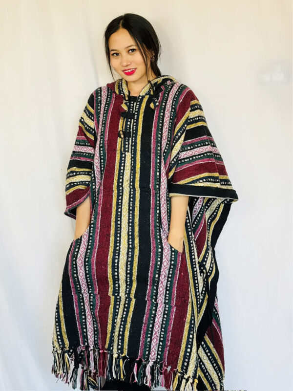 Colorful Hippie Gheri Poncho