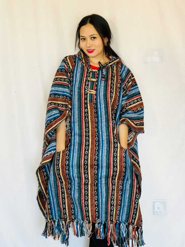 Colorful Hippie Festival Poncho