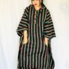 Long Hood Thin Cotton Poncho