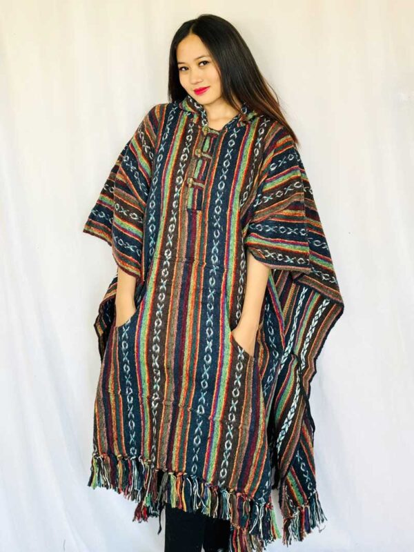 Hippie 100% Woven Cotton Poncho