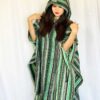 Green Mix Long Poncho