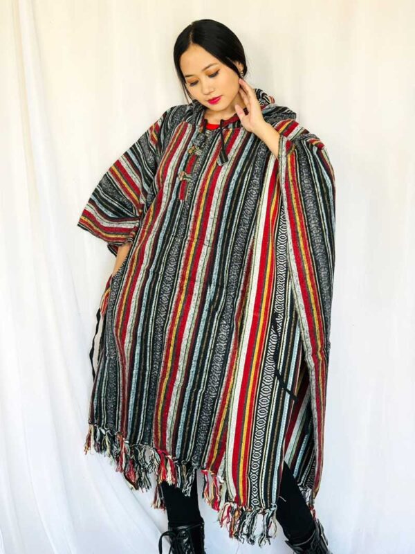 Heavy Hooded Gheri Mexican Poncho