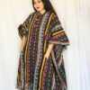 Vibrant Woven Cotton Poncho