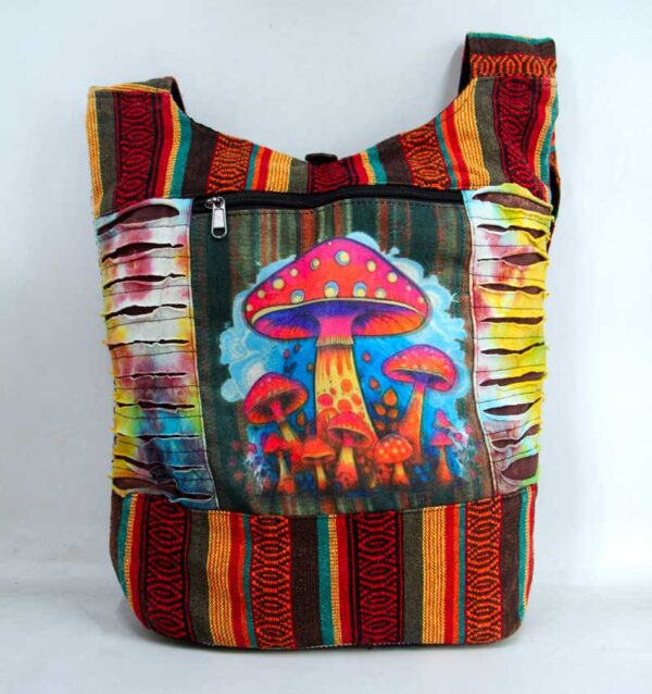Colorful Tie Dye Cotton Shoulder Bag