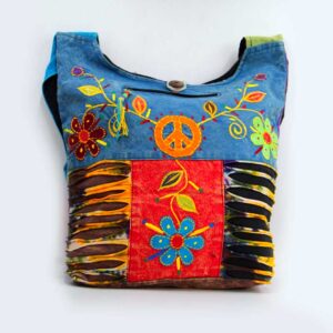 Floral Embroidery Cozy Shoulder Bag